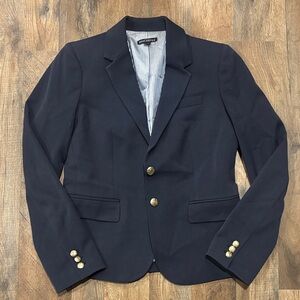 J.Crew Navy Blazer with Silver Buttons
